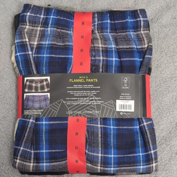 Eddie Bauer Men's Flannel Pants 2-Pack - Picture 2 of 7